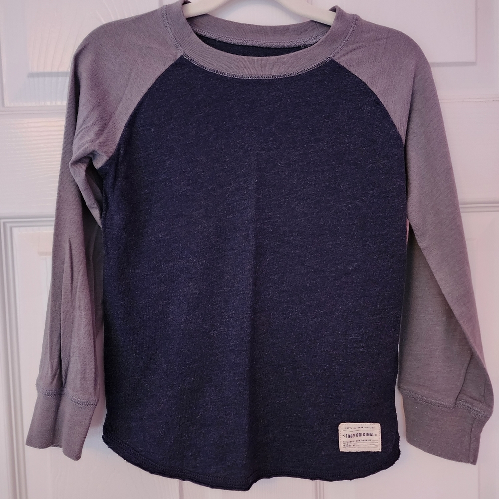 Gap Kids Raglan Long Sleeve Shirt - NWOT - Boys Size XS 4/5